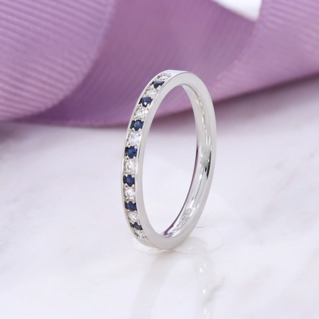 Spirit - Sapphire White Gold | Wedding & Eternity Ring - 