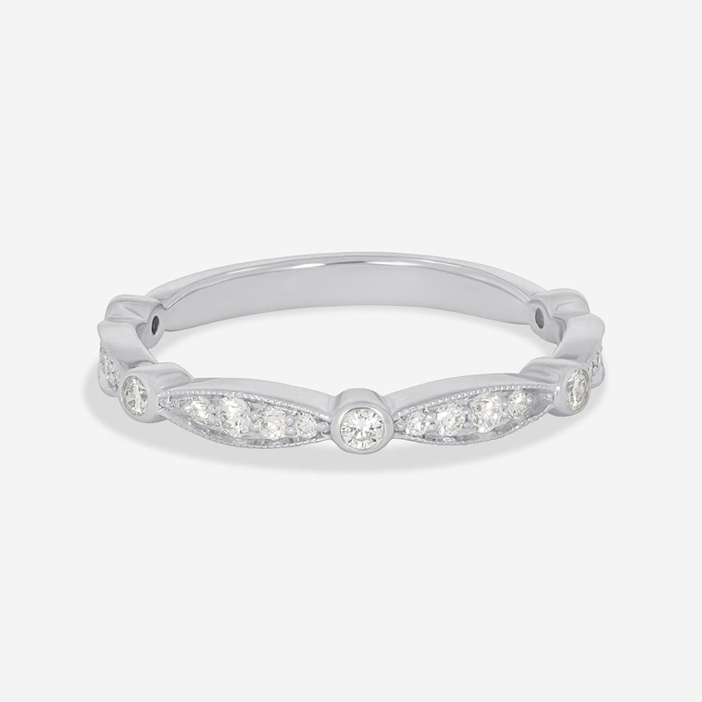 SPRITE | Natural Diamond Wedding Ring in 18ct White Gold