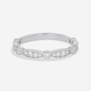 SPRITE | Diamond Wedding Ring in 18ct White Gold
