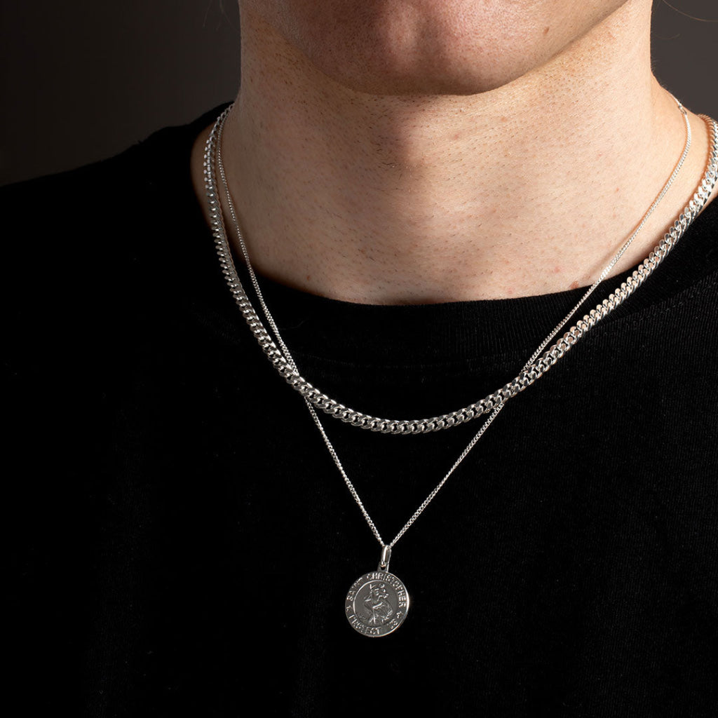 St. Christopher Medal | Sterling Silver - Necklace