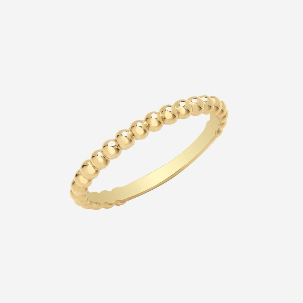Stacking Bead Ring | 9ct Gold
