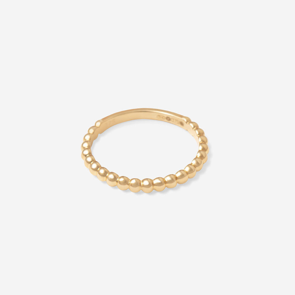 Stacking Bead Ring | 9ct Gold