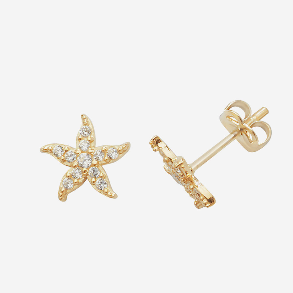 Starfish Earrings | 9ct Gold