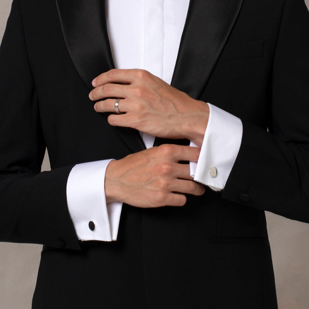 Sterling Silver Cuff Links Round | Free Engraving