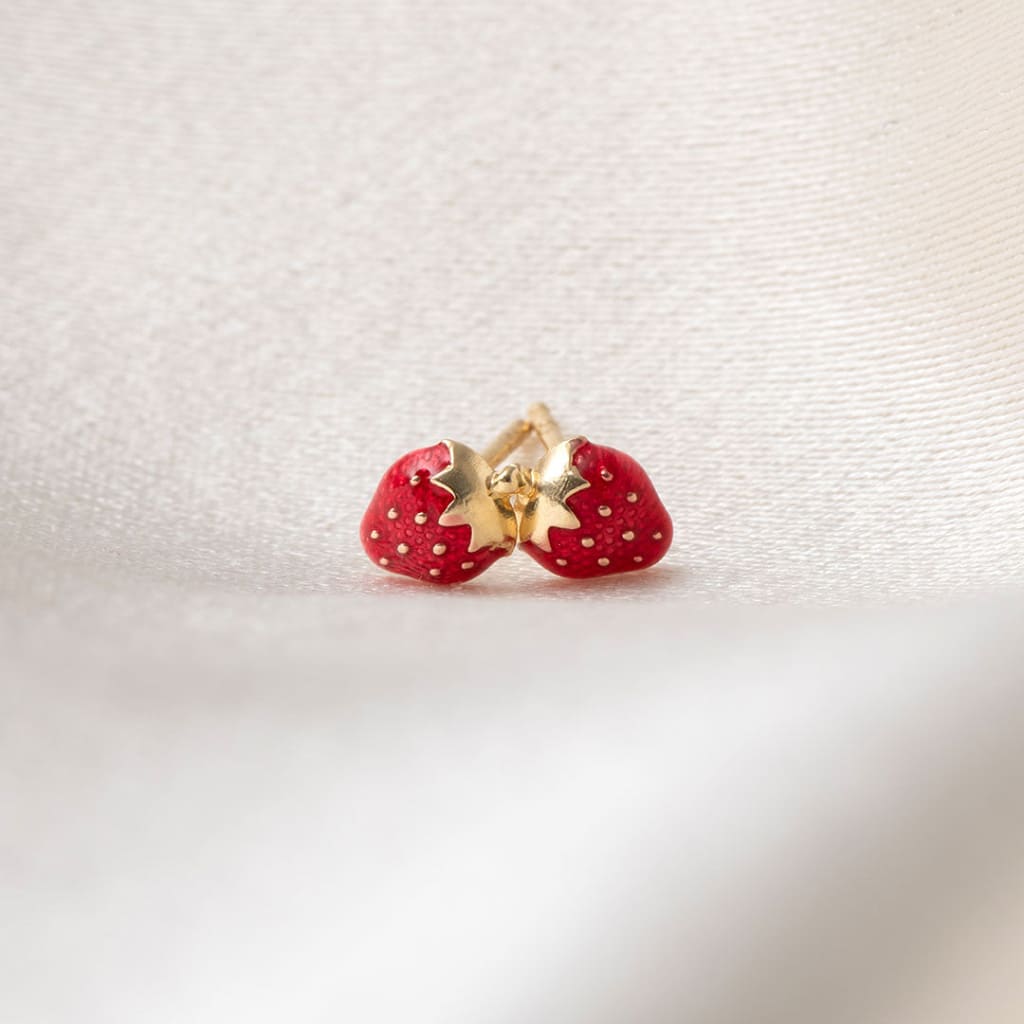 Strawberry Kids Earrings | 9ct Gold - Earrings