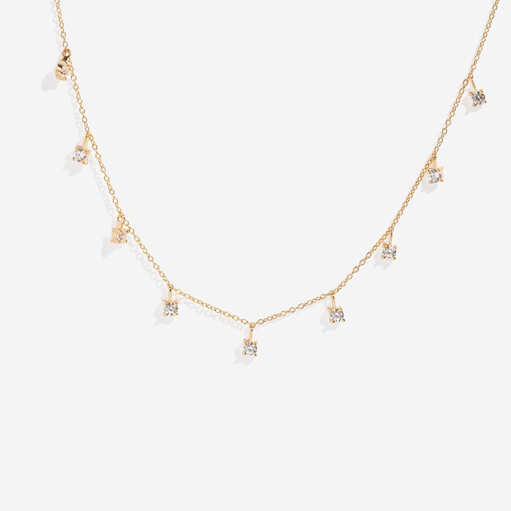 String-of-stars-necklace on white background
