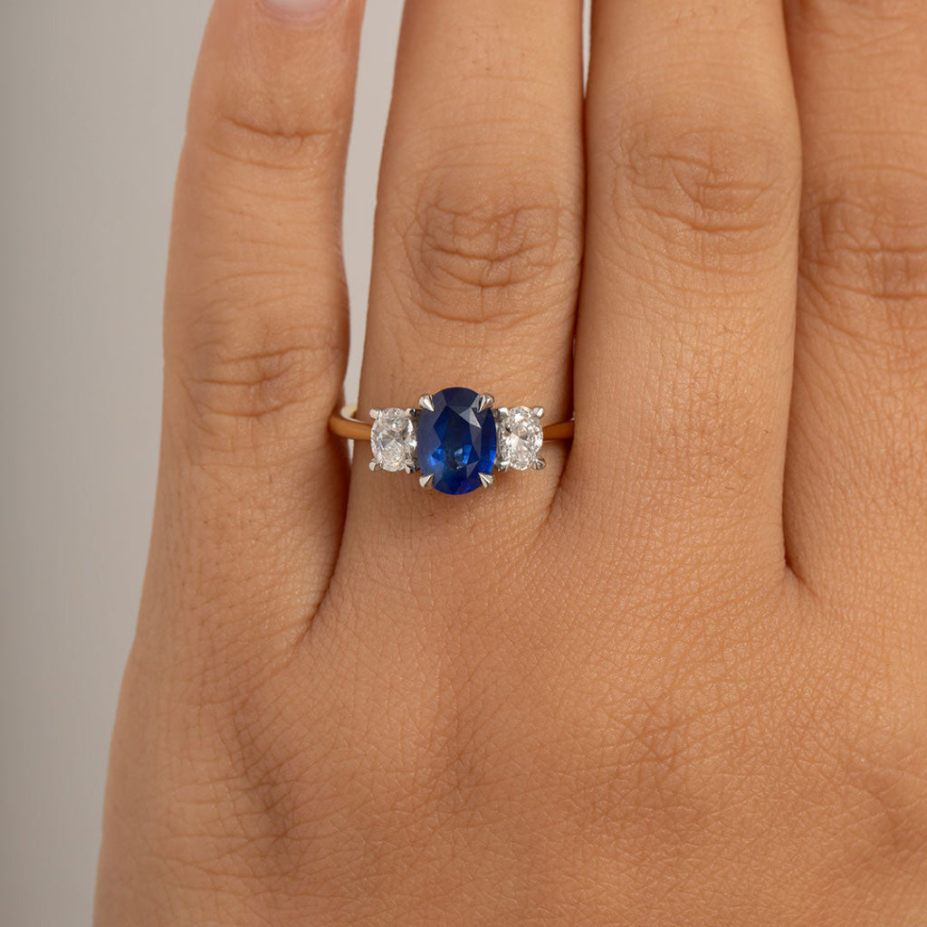 SUNILA | Sapphire & Diamond Ring - Rings