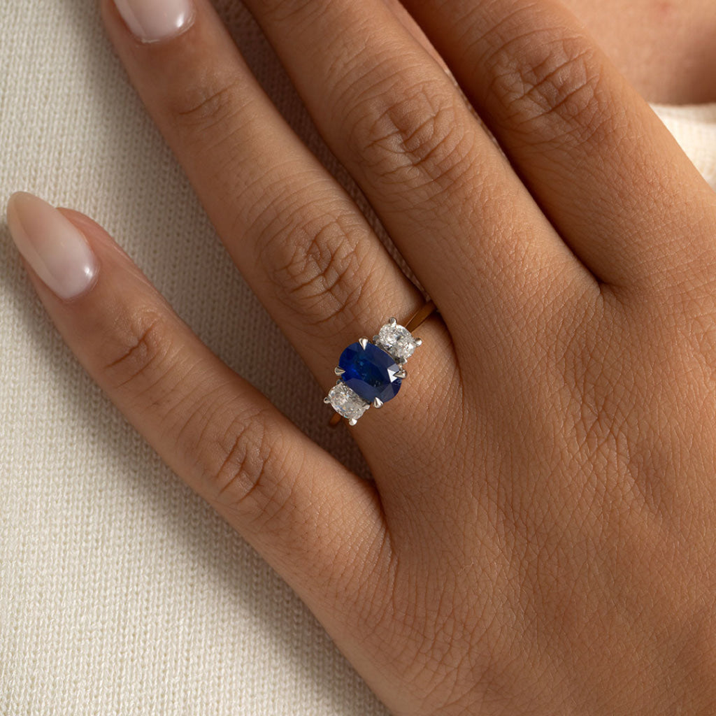 SUNILA | Sapphire & Diamond Ring - Rings