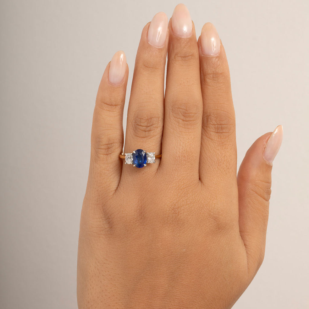 SUNILA | Sapphire & Diamond Ring - Rings