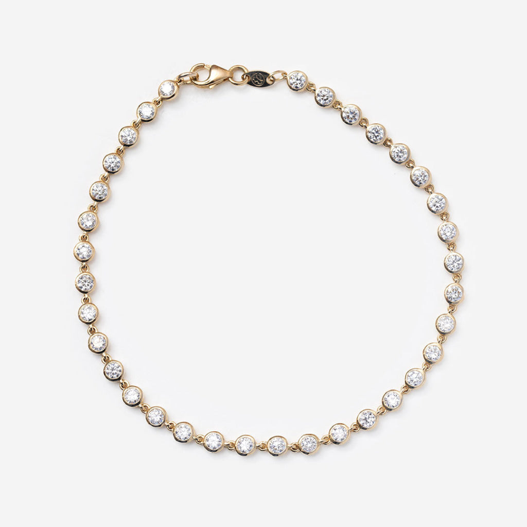 SWAN | Lab Grown Diamond Bracelet in 10ct Gold - Bracelet