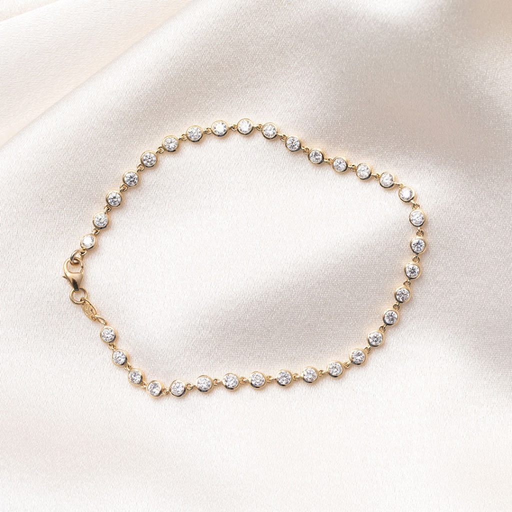 SWAN | Lab Grown Diamond Bracelet in 10ct Gold - Bracelet