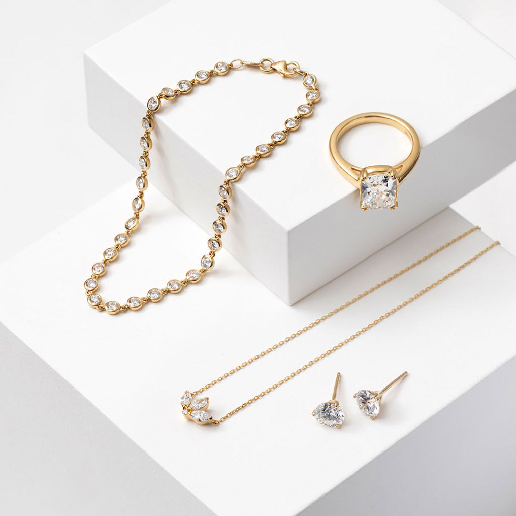 SWAN | Lab Grown Diamond Bracelet in 10ct Gold - Bracelet