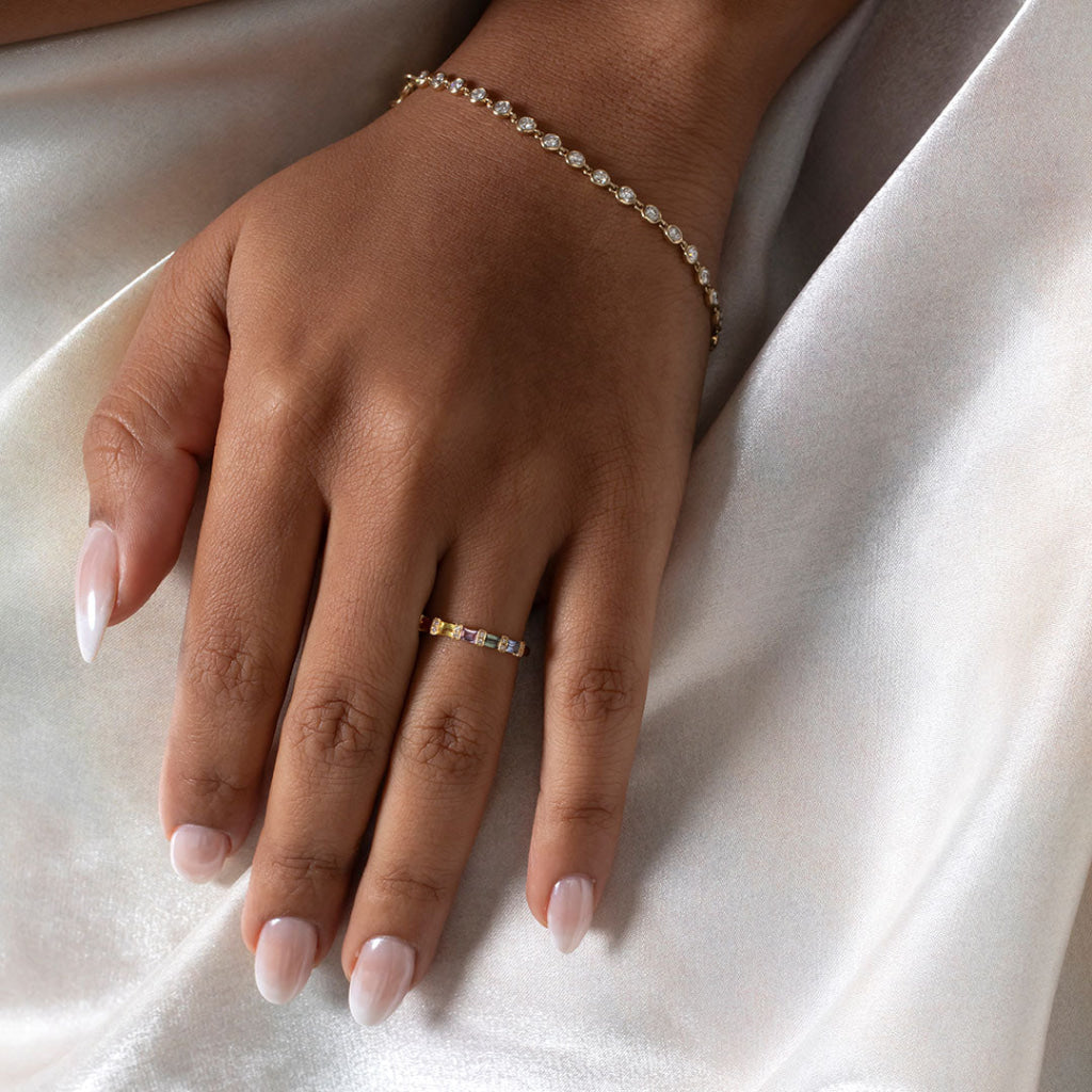 SWAN | Lab Grown Diamond Bracelet in 10ct Gold - Bracelet