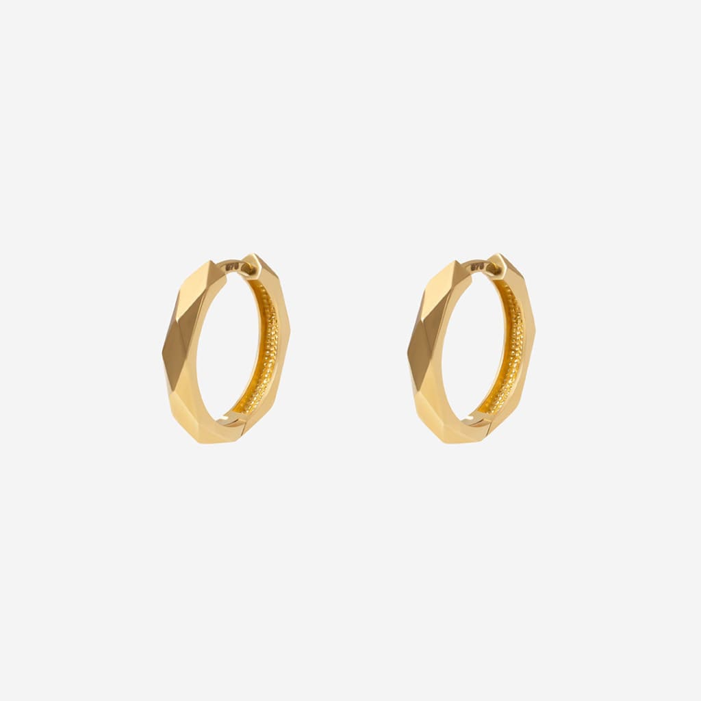 Sway Hoop Earrings -12mm | 9ct Gold - Earrings