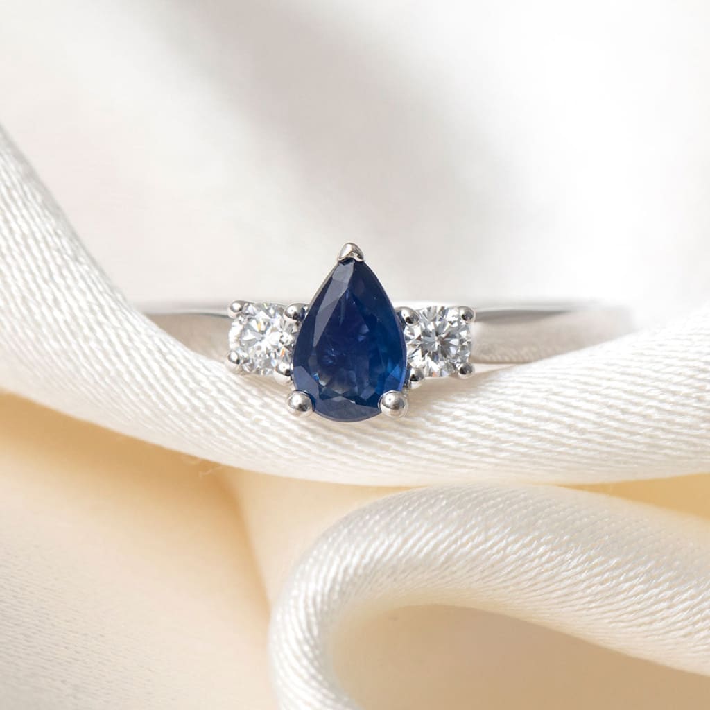SWORDS | Sapphire Diamond Ring - Rings