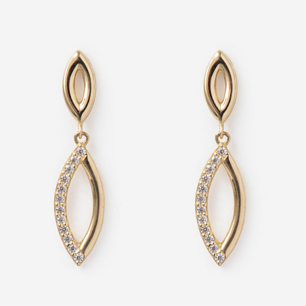 Sylva Drop Earrings | 9ct Gold - Earrings