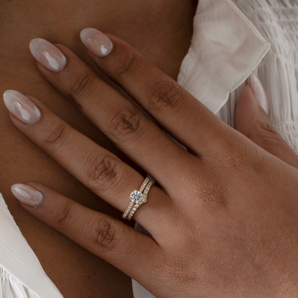SYMPHONY | Natural Diamond Wedding Ring in 18ct Gold - Rings