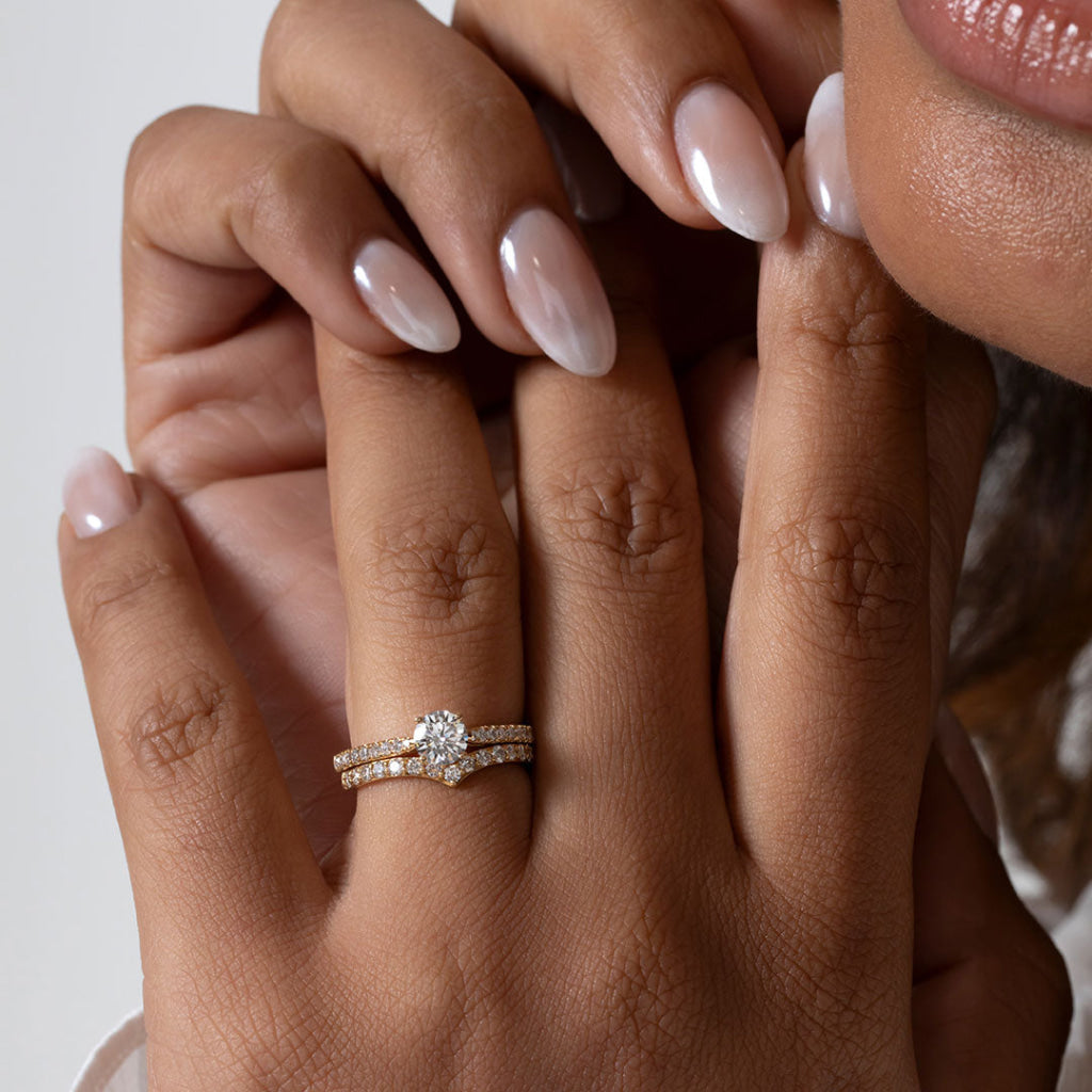 SYMPHONY | Natural Diamond Wedding Ring in 18ct Gold - Rings