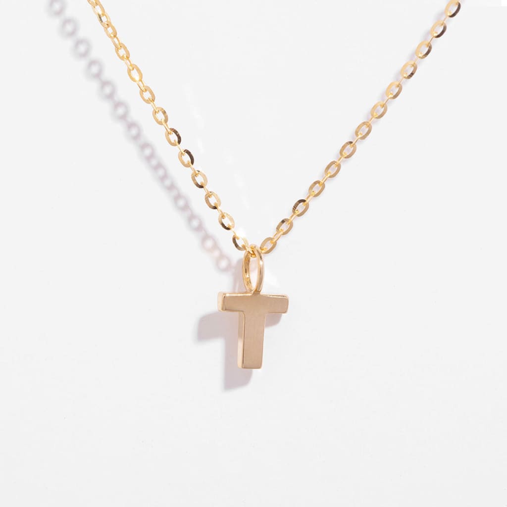 - T - Necklace | 9ct Gold