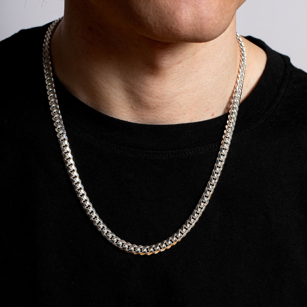 Tadgh | Sterling Silver Gents Curb Chain - Necklace