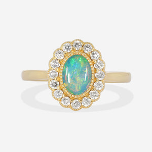 TARA | Opal & Diamond Ring