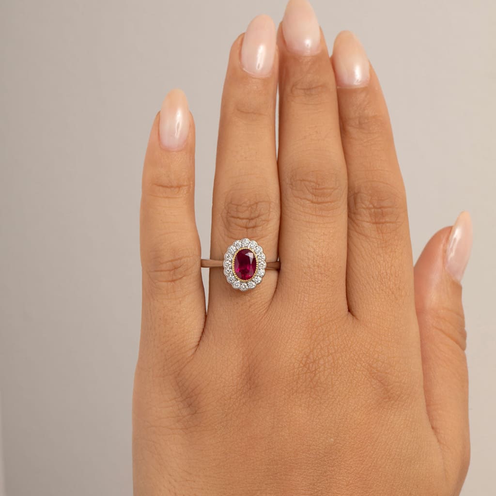 ASHLEA | Ruby & Diamond Ring - Rings