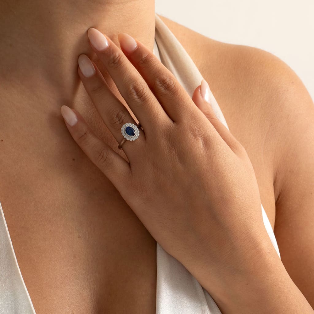 ASHLEA | Sapphire & Diamond Ring - Rings