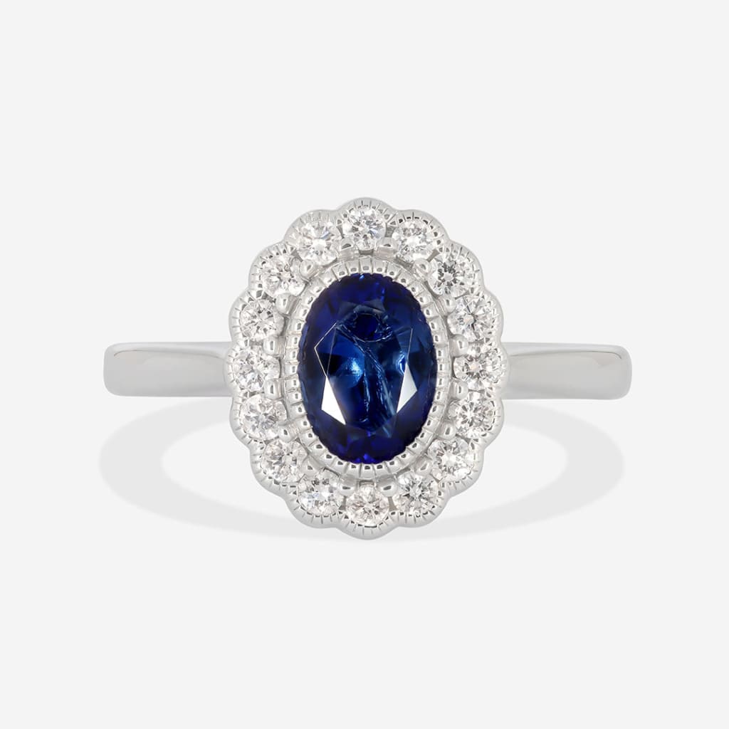 ASHLEA | Sapphire & Diamond Ring - Rings