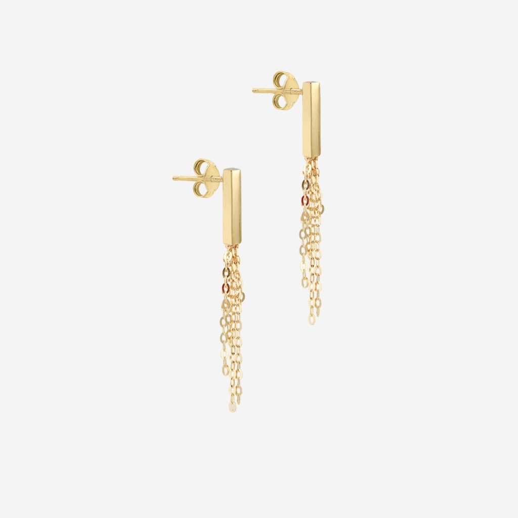 Tassle Drop Earrings | 9ct Gold