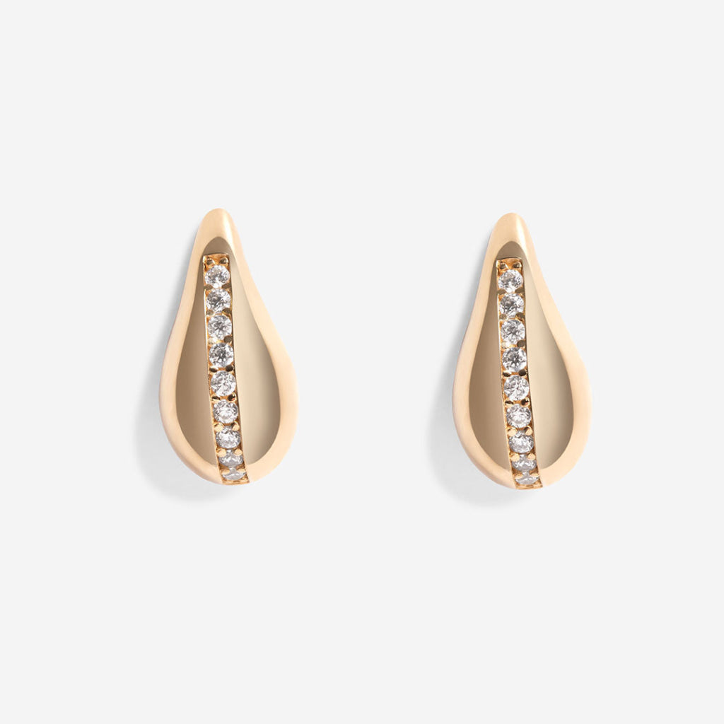 Tear of Light Earrings | 9ct Gold - Necklace