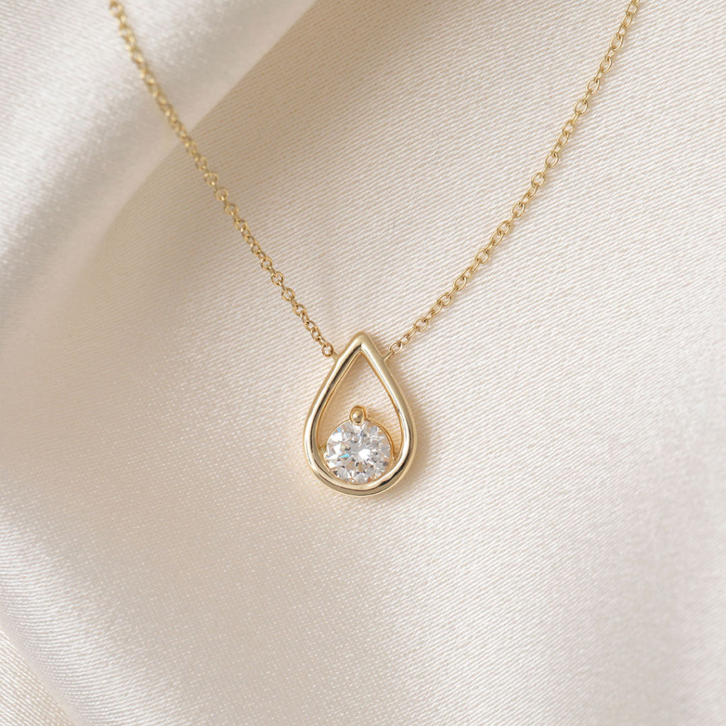 Teardrop - 0.50ct | Lab Grown Diamond Necklace in 9ct Gold