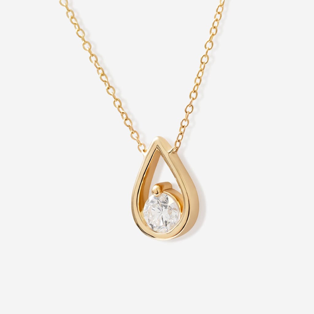 Teardrop - Lab Grown Diamond Necklace 0.50ct | 9ct Gold