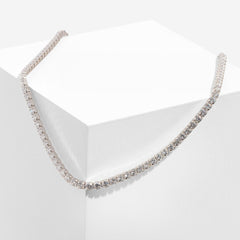 tennis necklace on white background