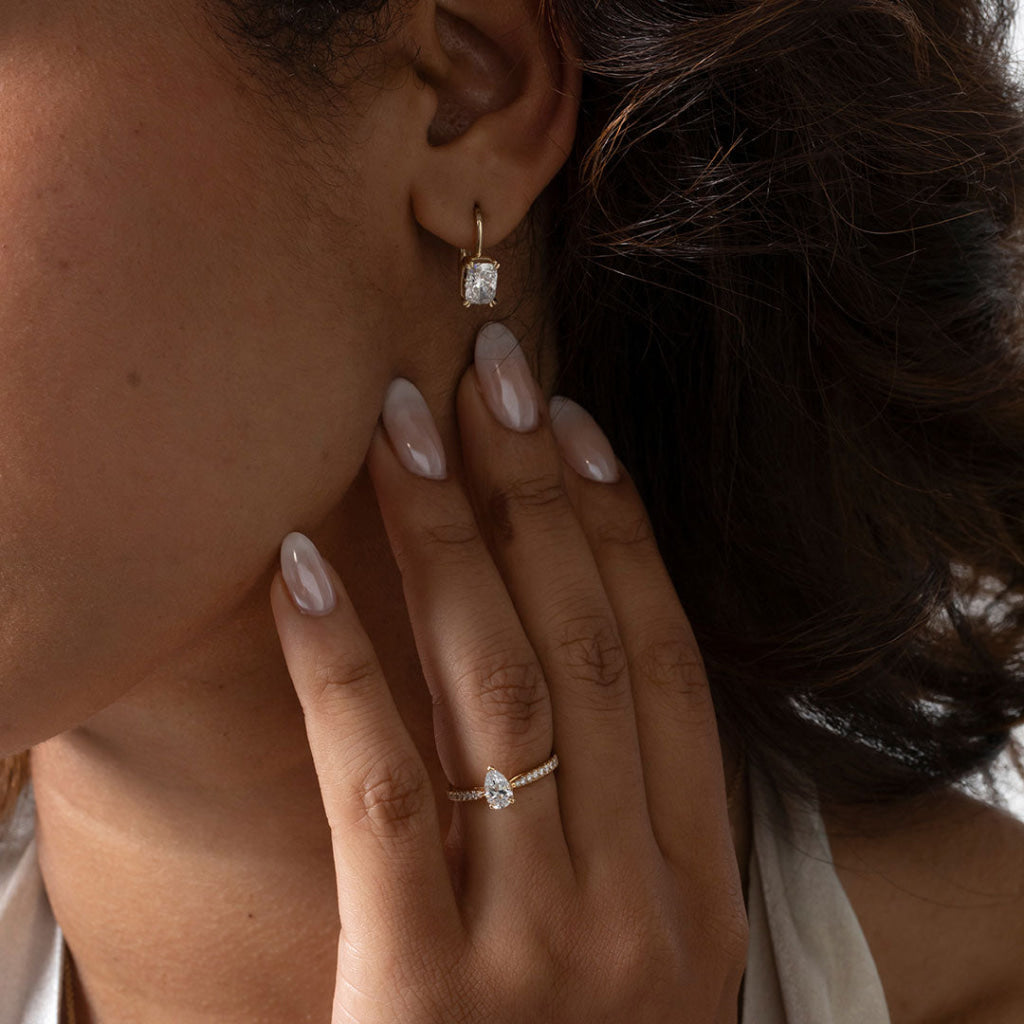 THALIA 0.75ct | Pear Cut Solitaire Lab Grown Diamond