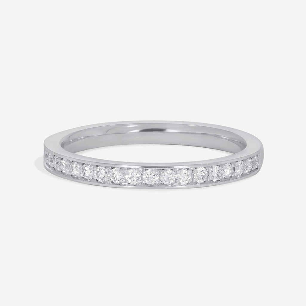 THEA | Diamond Wedding Ring in 18ct White Gold