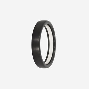 THOR 4mm | Men's Wedding Ring in Zirconium & Silver