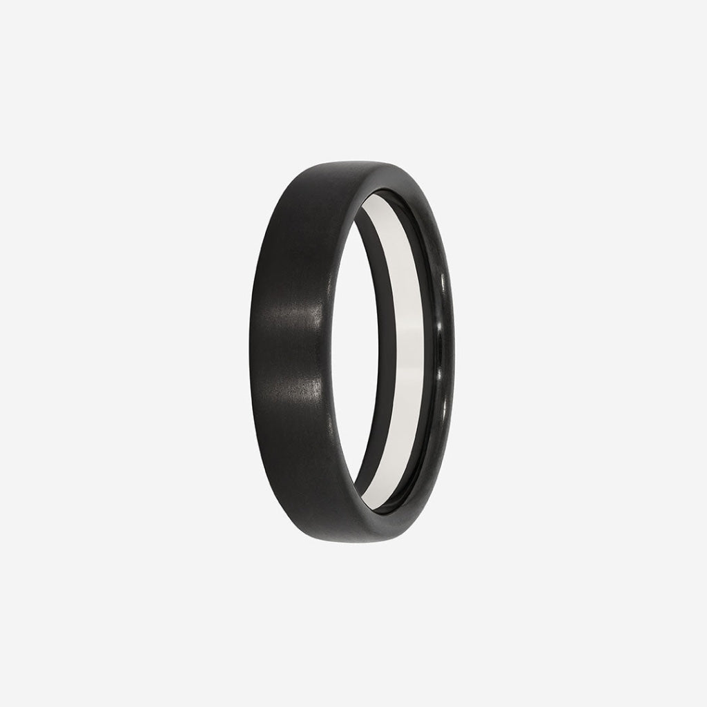 THOR 6mm | Men's Wedding Ring in Zirconium & Argentium
