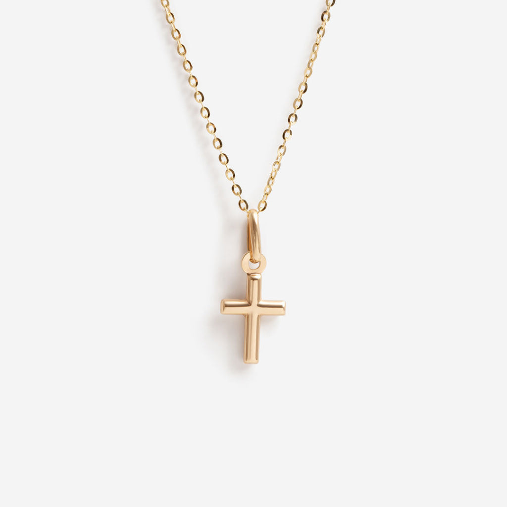 Tiny Cross & Chain | 9ct Gold - Necklace