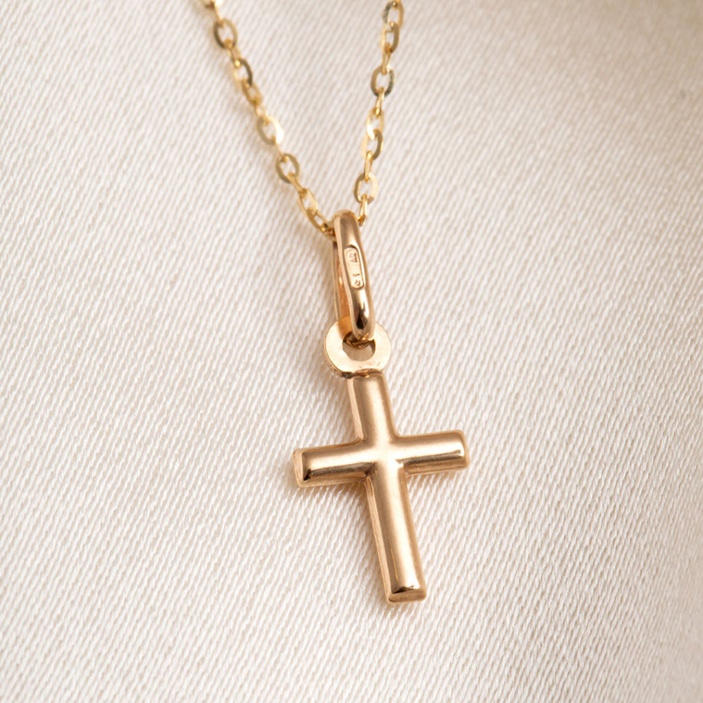 Tiny Cross & Chain | 9ct Gold - Necklace