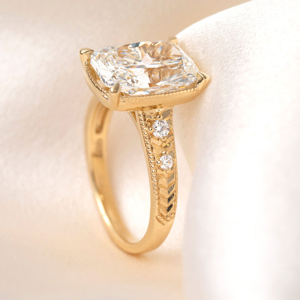 TITANIA 5ct | Elongated Cushion Solitaire Lab Grown Diamond
