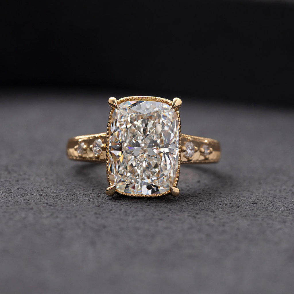 TITANIA 5ct | Elongated Cushion Solitaire Lab Grown Diamond