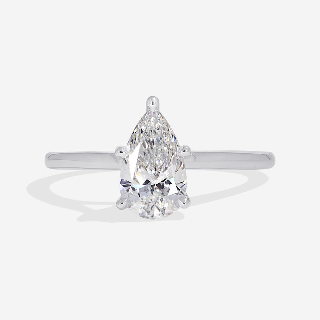 Tolka Platinum Lab Grown Diamond Solitaire Engagement Ring