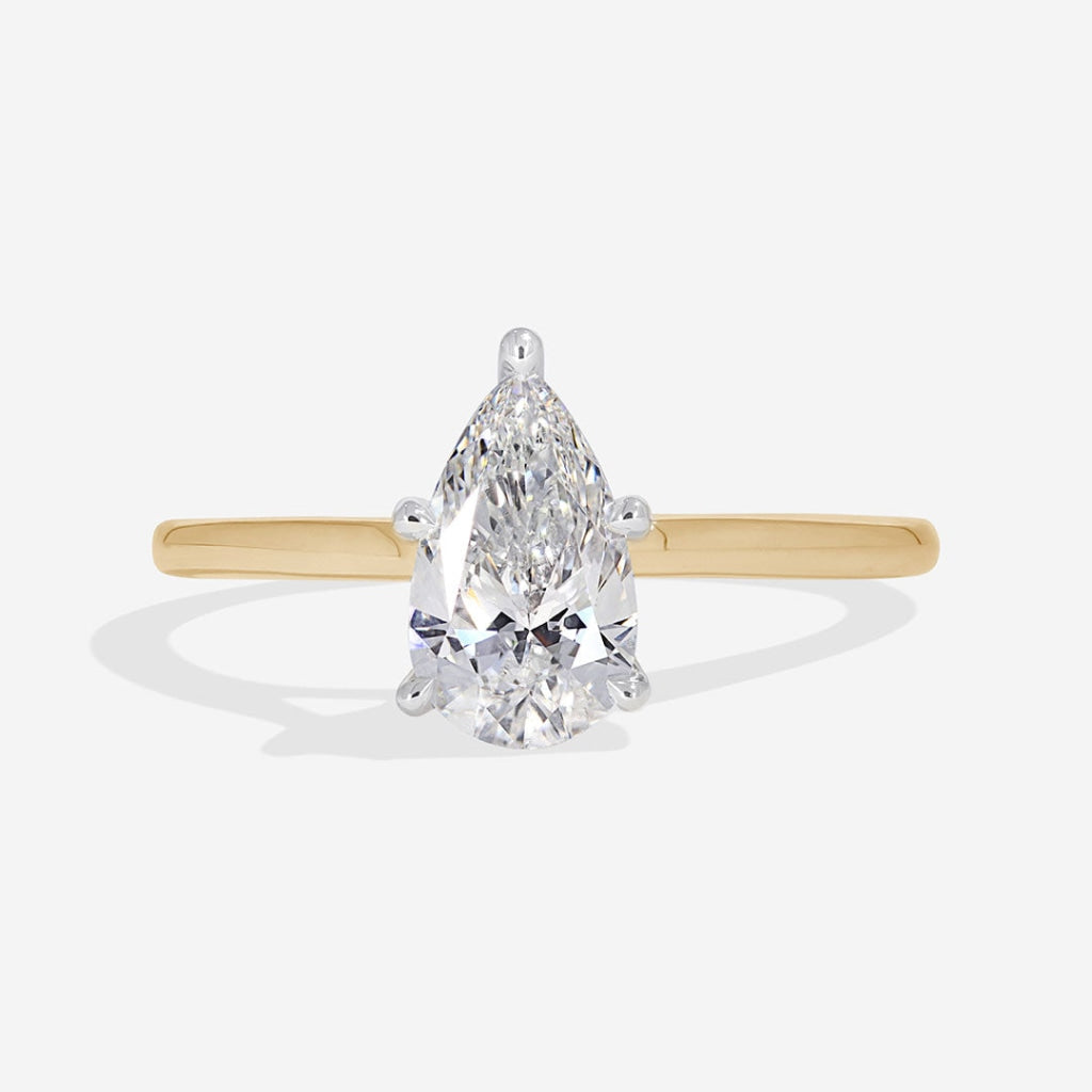 Tolka 18YPT Lab Grown Diamond Engagement Ring