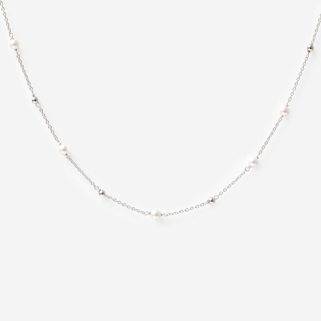 Touch of Pearl Necklace | Sterling Silver - Necklace