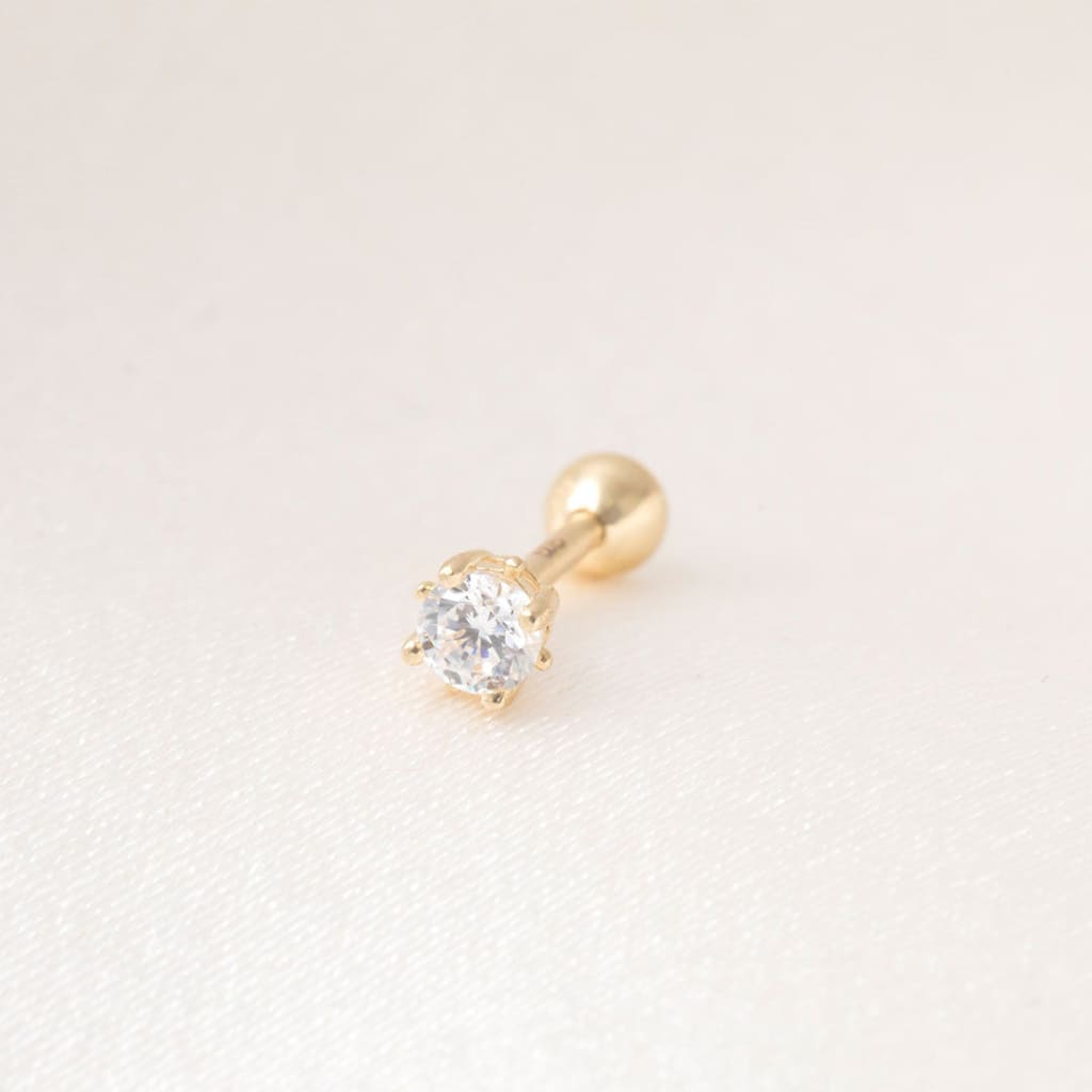 A Touch of Sparkle Piercing 6mm | 9ct Gold - Earrings