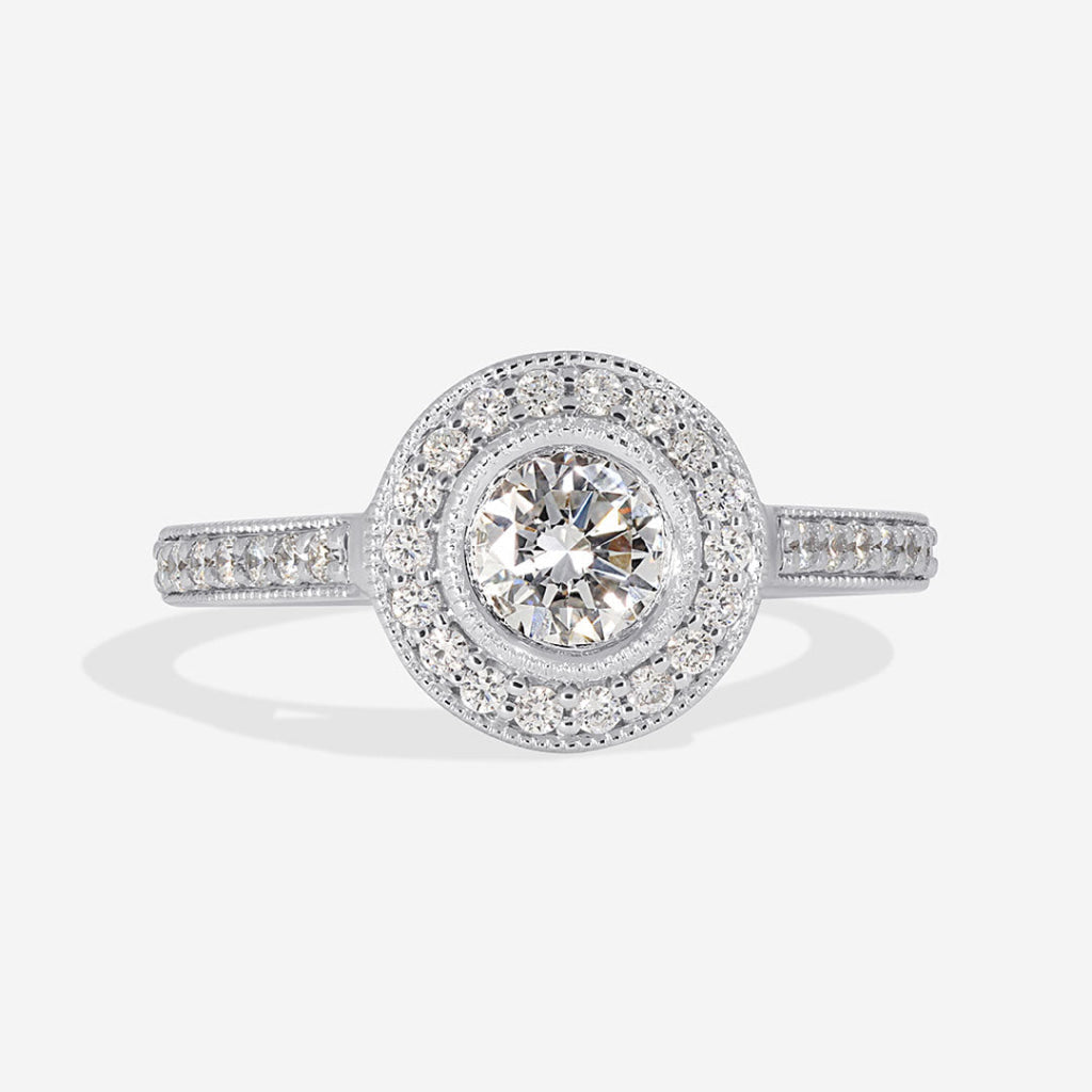Tralee | 18ct White Gold Round Engagement Ring