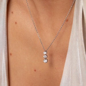 TRILOGY - 0.94ct | Lab Grown Diamond Necklace in 18ct White Gold