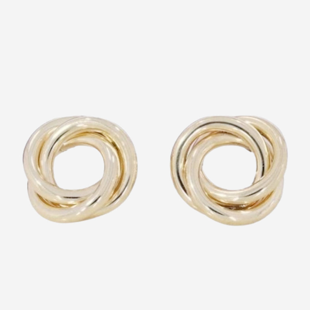 Triple Knot Earrings | 9ct Gold
