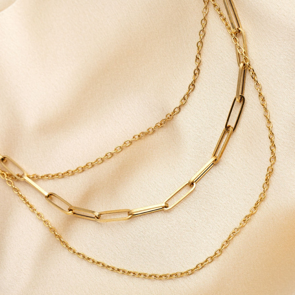 9ct gold deals layered necklace