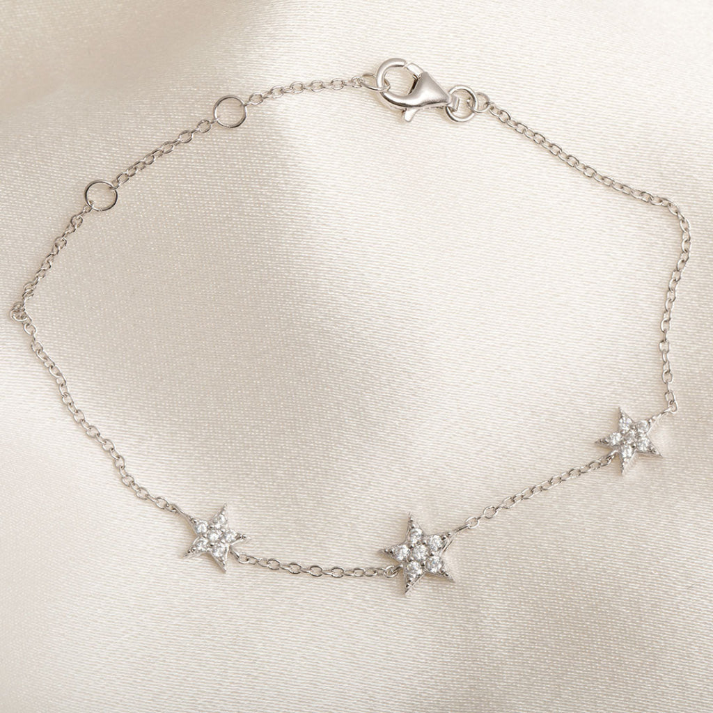 Triple Star Bracelet | Sterling Silver - Bracelet